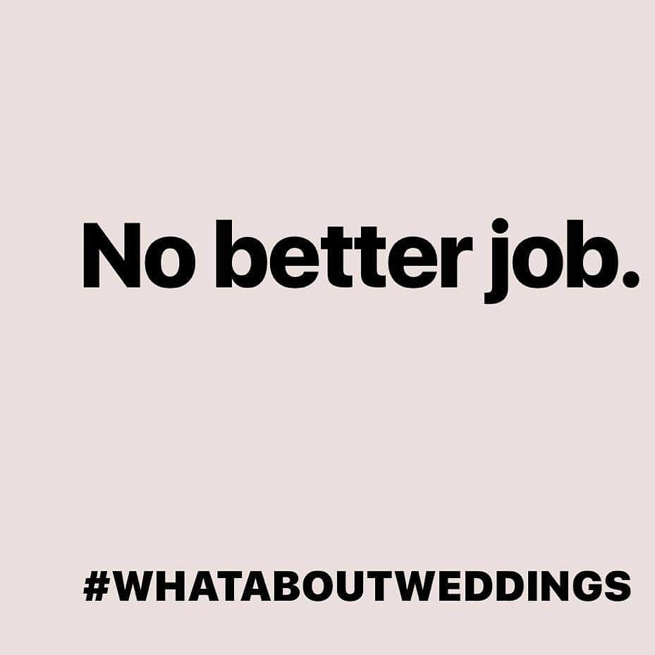 There is NO BETTER JOB than mine  or the business I have had for nearly 30 years making my clients feel like goddesses on their wedding days! <a href="/AlokSharma_RDG/">Rt Hon Lord Alok Sharma</a> <a href="/RishiSunak/">Rishi Sunak</a> <a href="/BorisJohnson/">Boris Johnson</a> #whataboutweddings #WeMakeEvents #weloveourjobs