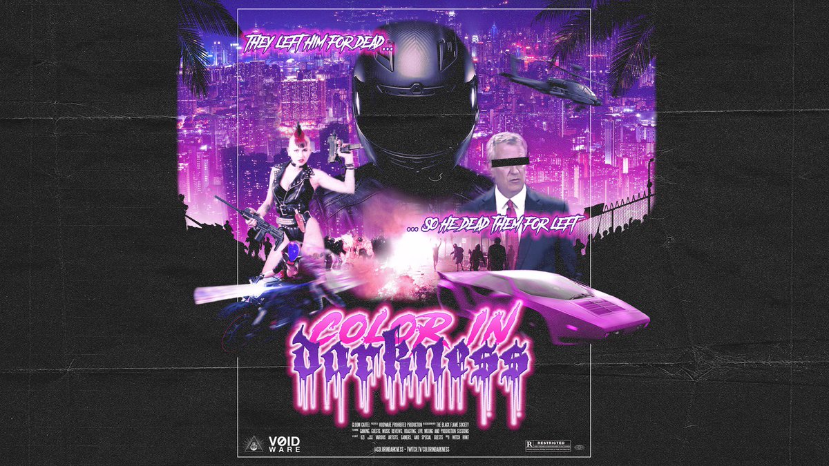 colorindarkness's tweet photo. colorindarkness is now live ๐ด on Twitch, YouTube, Facebook, Mixer, Instagram and Periscope!
Come hang out in #darkchat! ๐
CYBERZONE // LEFT 4 DEAD 2 // GAME DEV // MUSIC PROD
https://t.co/3nXejevyeG https://t.co/xJOkWkk6YX