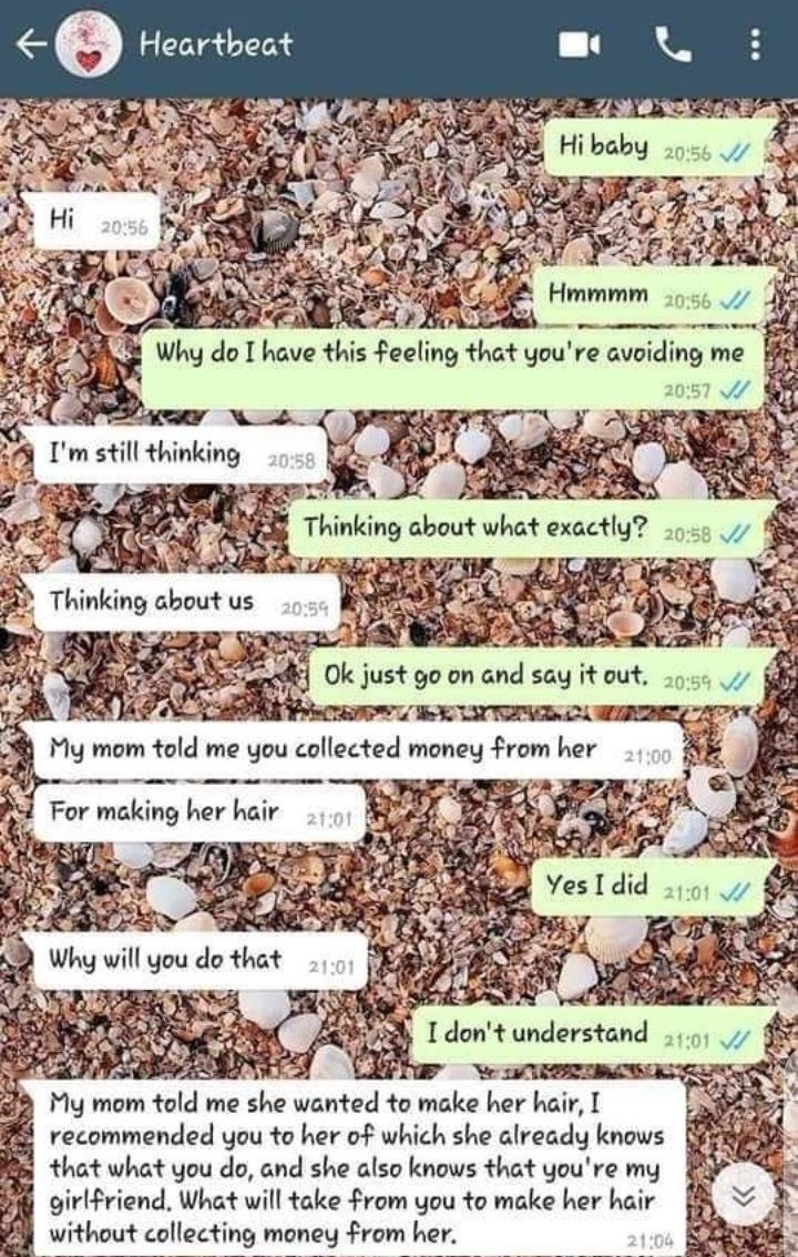 - Serious Chat Conversation Between girlfriend and her boyfriend.  #Thread