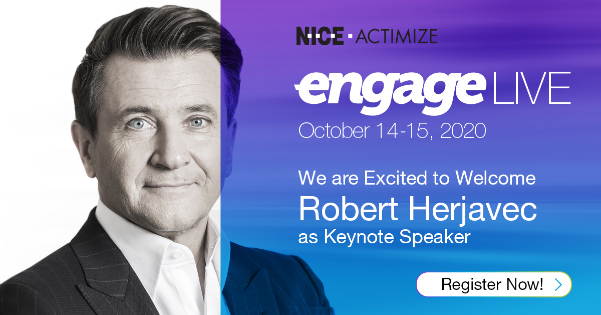 CindyOlson's tweet photo. Just in – don’t miss keynote speaker Robert Herjavec at #ENGAGE2020LIVE! Save your spot to hear how @RobertHerjavec became the successful entrepreneur we see on ABC’s Shark Tank. Register now >> https://t.co/EjD01Pl4jZ
#virtualevent #financialcrime https://t.co/CfT6hMUjoD
