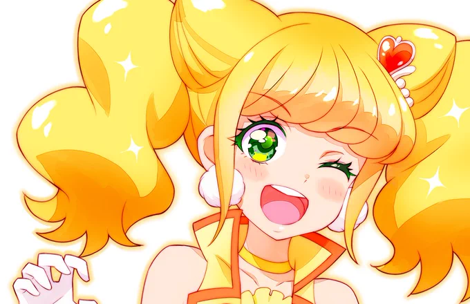 目の色がグリーンっていうのがイイよね…スパークル。
#precure #ヒープリ 