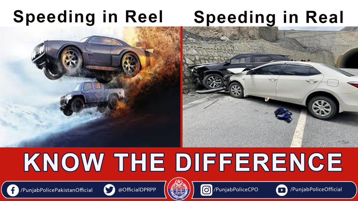 OfficialDPRPP's tweet image. السلام علیکم! 
صبح بخیر. 
احتیاط کریں، تیز رفتاری آپکی اور دوسروں کی جان لے سکتی ہے.
#PunjabPolice #SafetyFirst #FastDriving