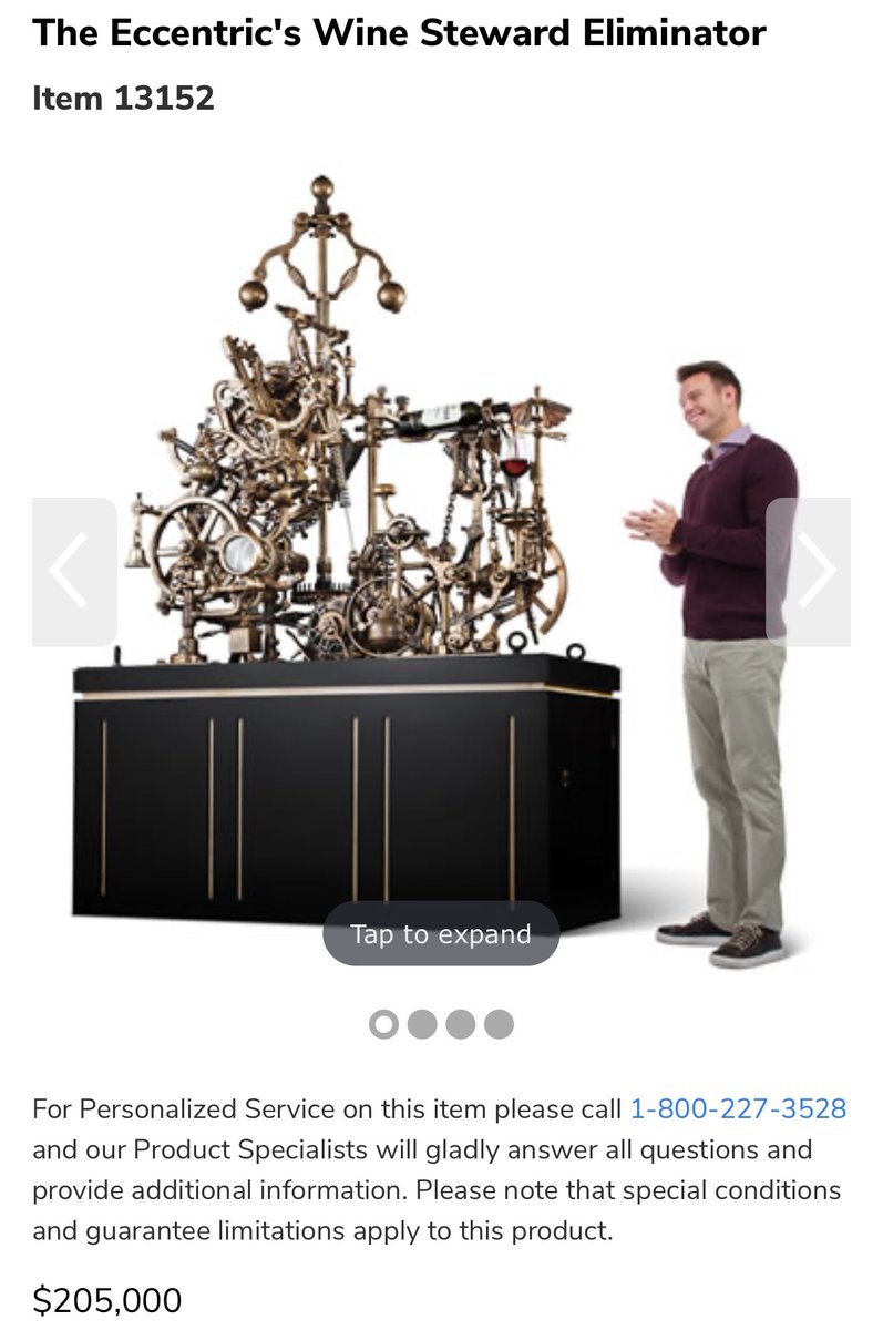 Oh good, I’ve been looking for a suitably eccentric machine to murder my wine steward