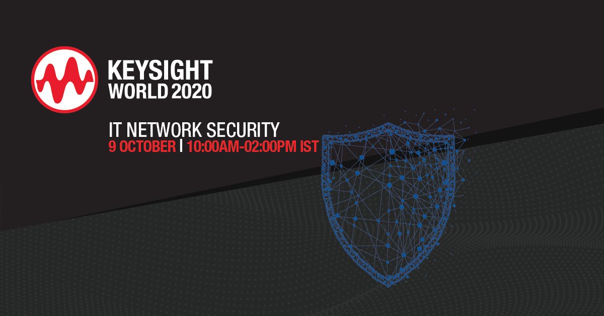 Keysight's tweet image. Learn how to survive – and even thrive – as the ability to measure helps you manage not just the traffic on your network, but its security as well. Register for the #ITNetworkSecurity track and watch the demos today keysight.com/in/en/events/k…