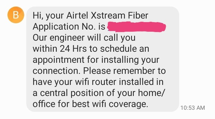 ahp1907's tweet photo. @Airtel_Presence While is when u r late for 24hr or 48 or 72 not 15 days https://t.co/RNM2eAyd0D