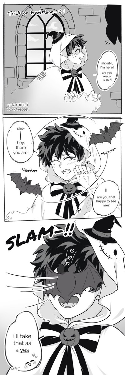 [MHA] tododeku Spoopy month is here! 🦇❤👻