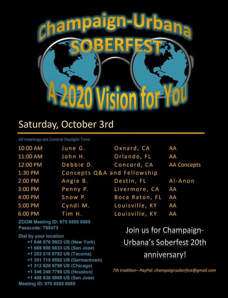 ClubNeck's tweet image. No reason to miss a meeting this weekend! Every month is #RecoveryMonth one day at a time