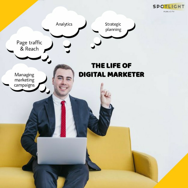 Becoming a successful digital marketer has never been so easy. 
.
#Lifeofdigitalmarketer #Digitalmarketing #Searchengine #Socialmedia #Strategicplanning #Analytics #Traffic #SEO #SMO #SEM #PPC #mediaplanning #Spotlightpublicity