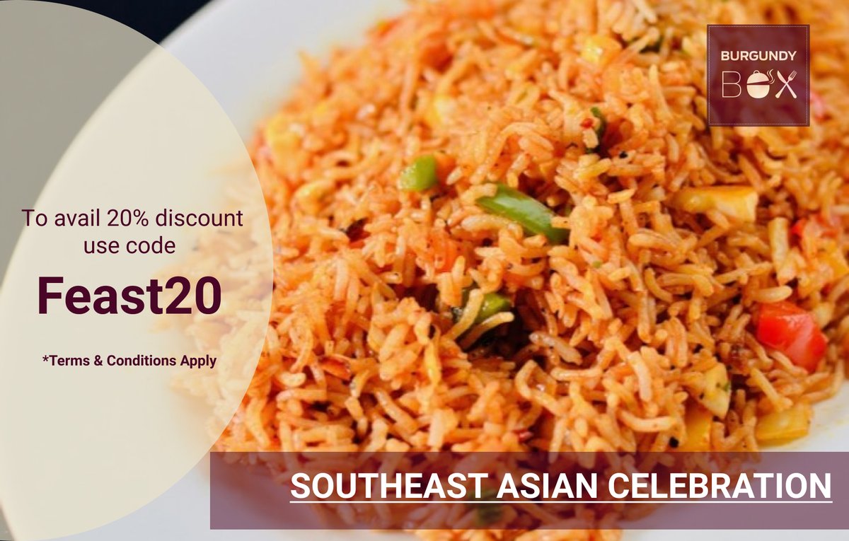 BurgundyBox's tweet photo. For that perfect ending to
September and welcoming October, 
try our Indonesian Delicacy   

“The NASI GORENG” 

for that spicy experience on the taste buds. 
Log in https://t.co/l2lIz47jdy 
or 
call +91 98338 95320 https://t.co/azl6f8bOQt