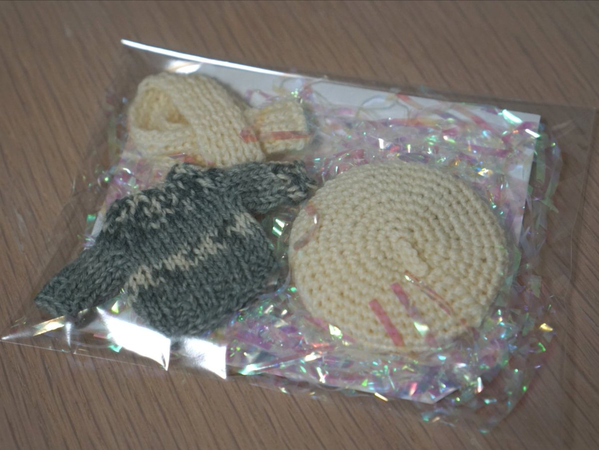 キヨ 通販ありがとうございました はるか様のねんどーるサイズ冬支度セットにご縁がありました お帽子がターバンで被りにくいのでジャミカリちゃんで分けてもらいました 実はジャミルくんの 後ろ髪はマグネット式なので外せます ジャミル帽子