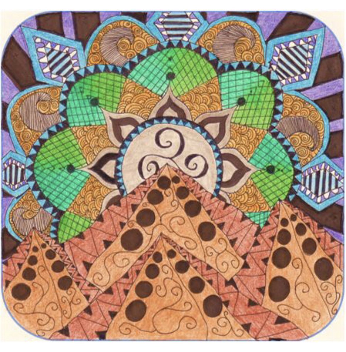 yowkkai's tweet image. kala ko hindi ko matatapos to kasi kung kilala mo ako, napaka impatient ko sa mga bagay bagay gaya neto. pero look, natapos ko.
— wala lang lagay ko lang dito handmade mandala ko, first timer iz good.

ge scroll na ulet kayo.

#sklkolang