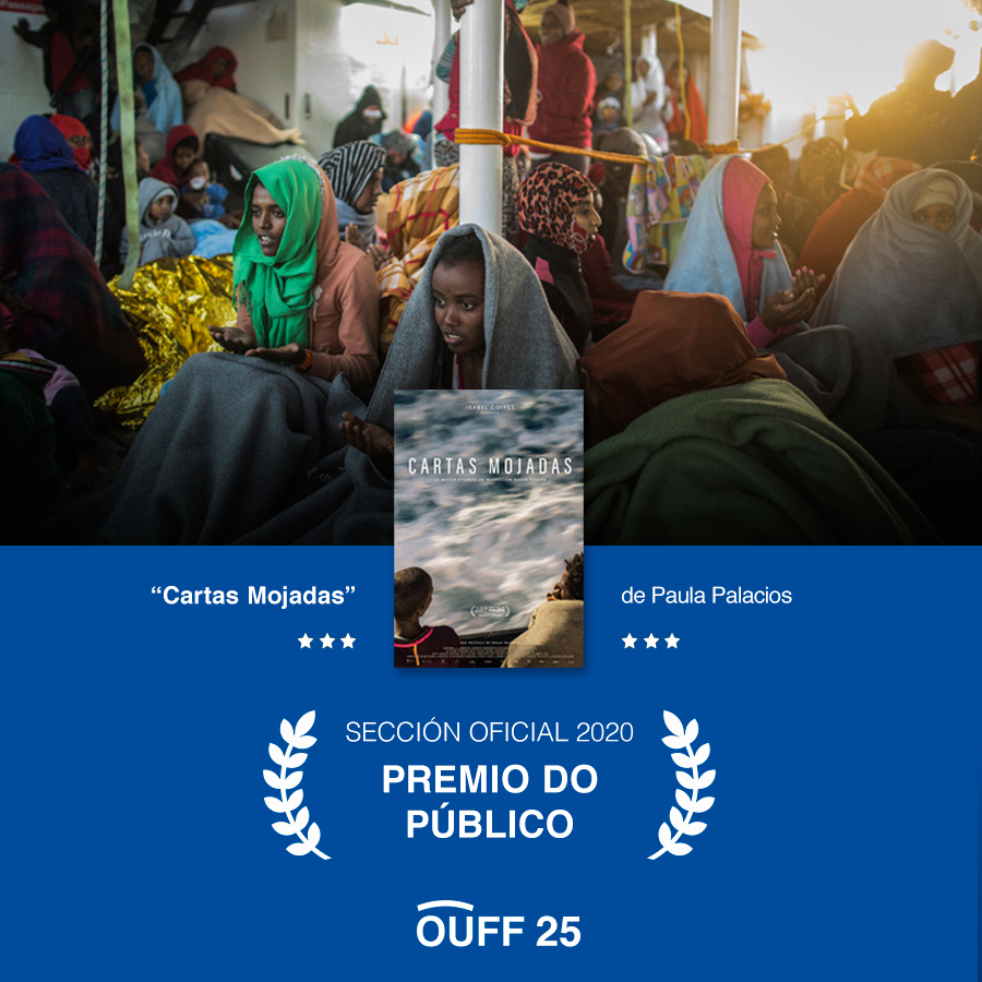 ouffestival's tweet photo. #25OUFF • Sección Oficial •
🏆 Mención Especial: "Cartas Mojadas" de Paula Palacios
🏆 Premio CIMA: Paula Palacios
🏆 Premio do Público: Cartas Mojadas de Paula Palacios
cc @PaulaPalaciosCa / @moradafilms
#EuSonDoOUFF https://t.co/bLKzqvxAU2