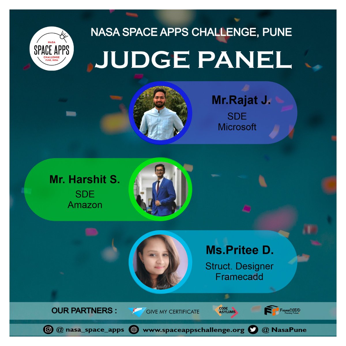 rajatexplains's tweet photo. Kick start of @SpaceApps 2020! Excited to represent @NasaPune by being a judge for the hackathon
Thank you for the opportunity
#SpaceApps #spaceapps2020
https://t.co/wSlxGcHXSF https://t.co/x3m9t1EFgC