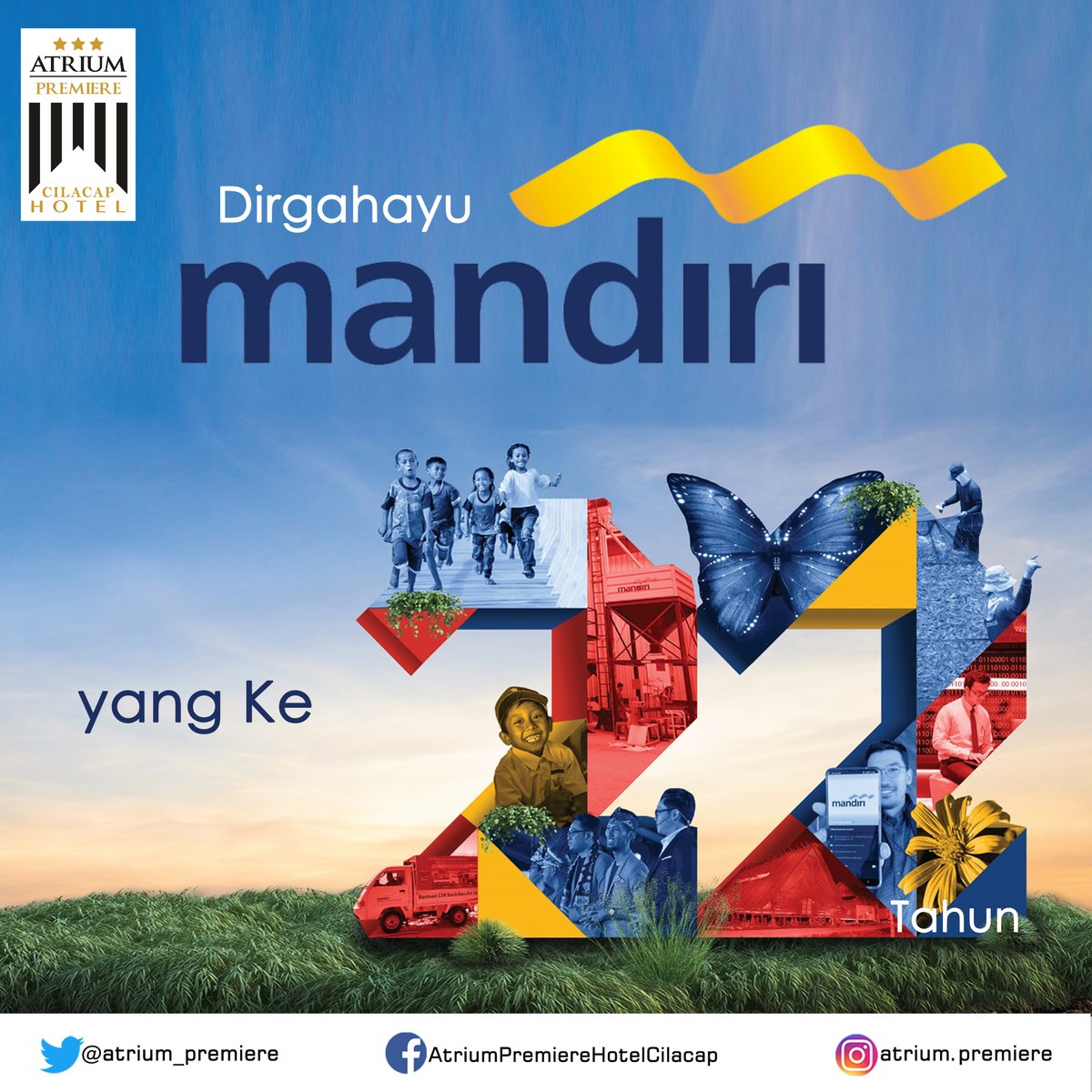 atrium_premiere's tweet photo. Selamat Dan Sukses untuk Bank Mandiri yang ke-22 😍
@bankmandiri @bankmandiricilacap
======================================
Atrium Premiere Hotel
Jl. S Parman No. 12 Cilacap, Jawa Tengah - Indonesia
Phone : ☎️ 0282 520 777
https:///www.atriumcilacap.com https://t.co/MU5xfdKQjz