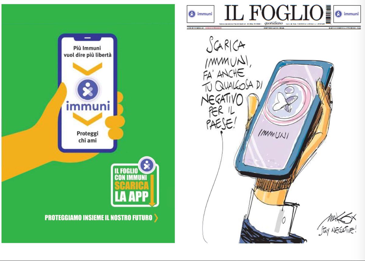 Lo avevamo promesso e lo abbiamo fatto: oggi il Foglio ha una copertina speciale, per spiegare perché avere più Immuni significa avere più sicurezza e più libertà. Facciamolo tutti.

Qui il nostro appello ➡ bit.ly/3n7TGGF

Qui la copia di oggi ➡ bit.ly/2Gaze7p