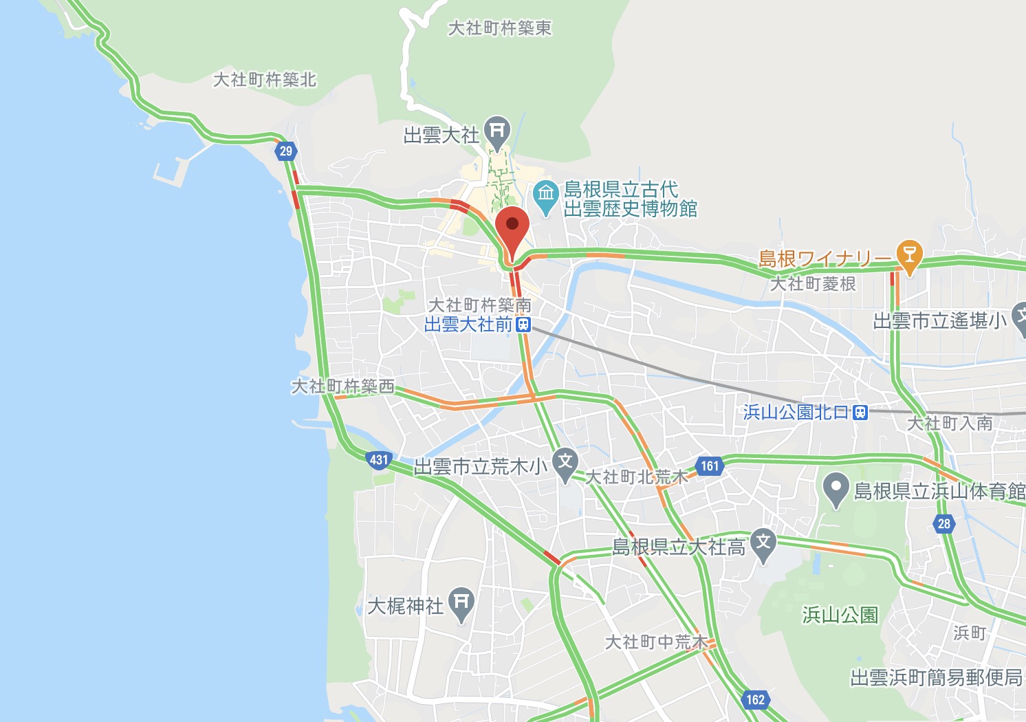 ライブカメラ検索マップ 出雲大社の周辺道路の渋滞状況 若干 渋滞しています ライブカメラを見る T Co 1cndme17jn 出雲大社 神門通り ライブカメラと雨雲レーダー 島根県出雲市 出雲大社 島根ライブカメラ T Co Pgroml7h2r