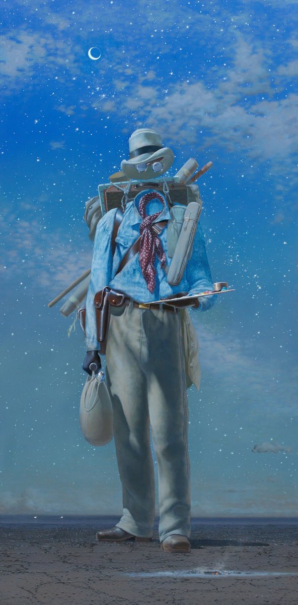TimStorrier's tweet photo. Grand Impedimenta Nocturne 
Acrylic on canvas 183 x 91cm #art #australian #timstorrier https://t.co/M4YFMQXdf0