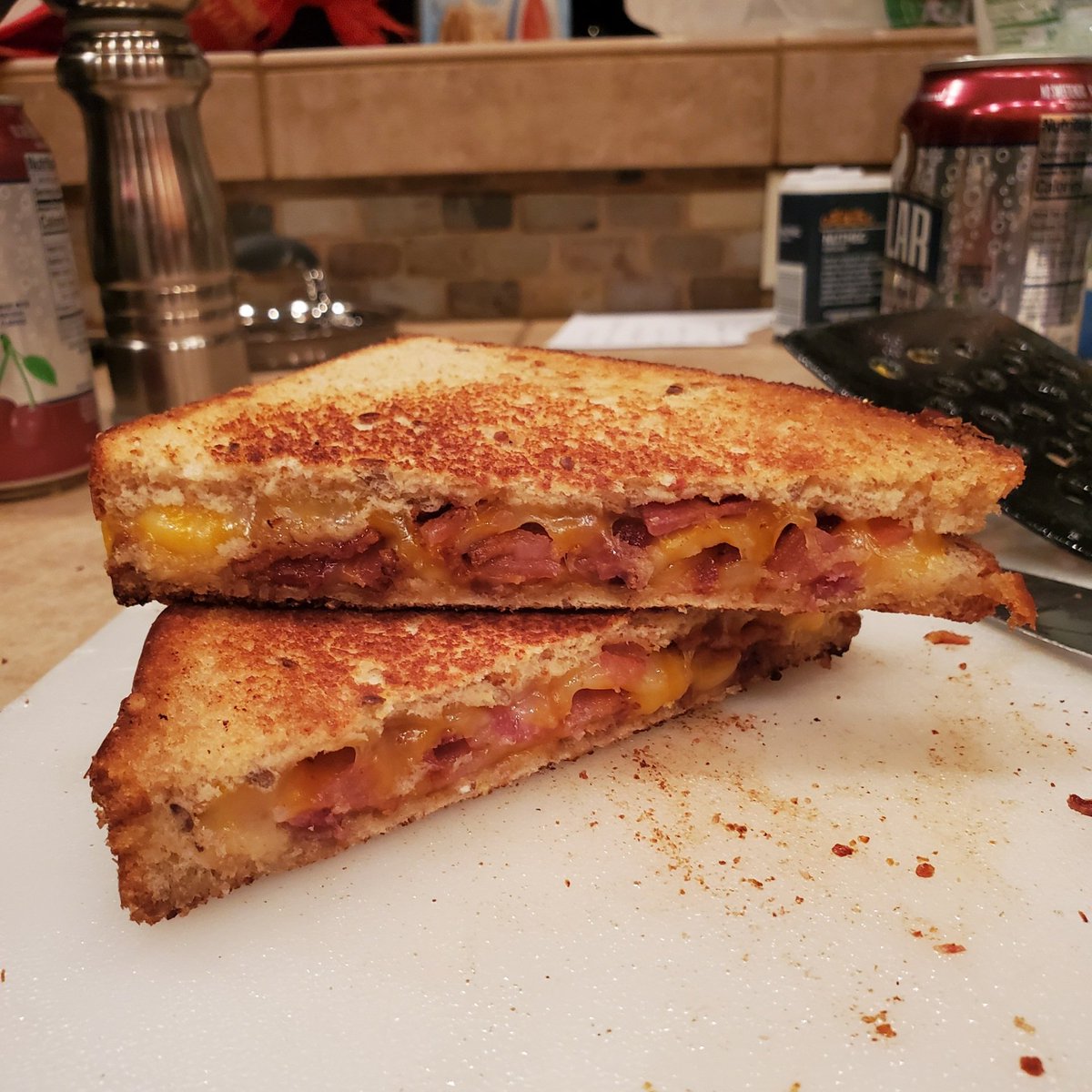 As we approach the midnight hour, please join me in mourning this grilled cheese sandwich that I ate way too fast