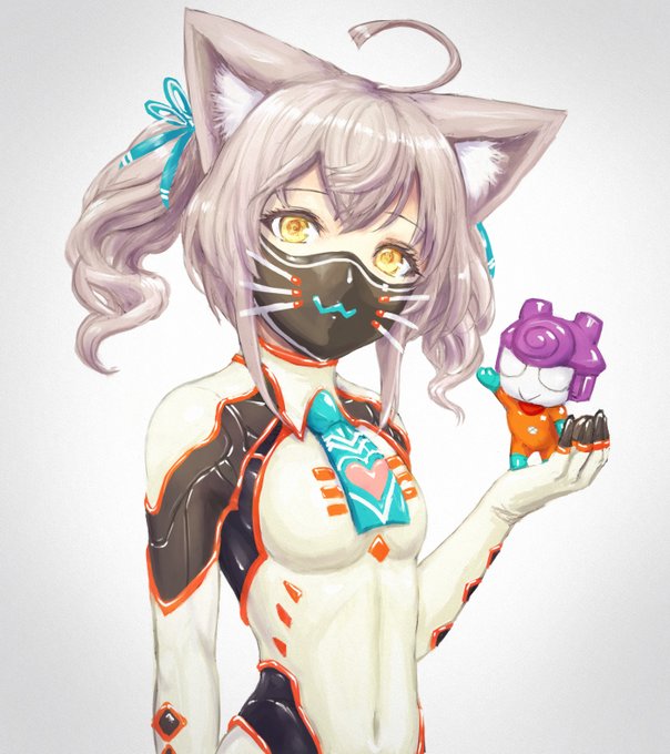 貧乳の猫マスクの女の子ととどおは仲良し。 