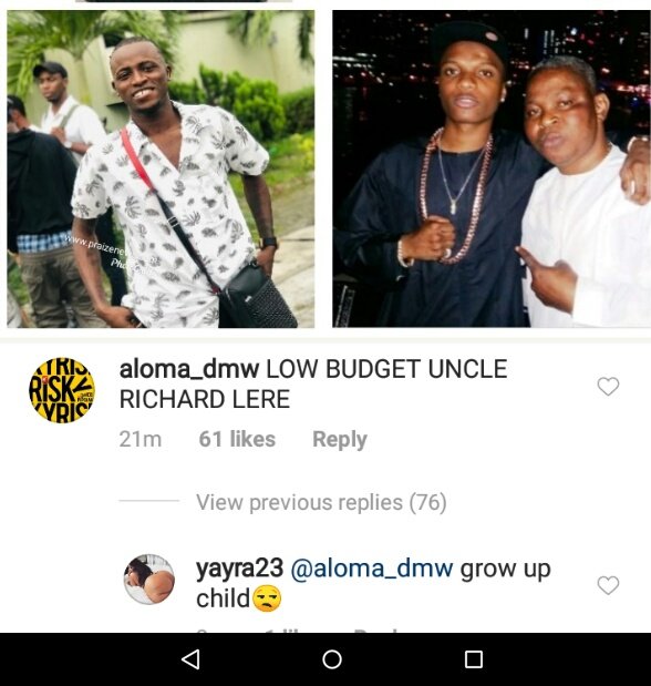 same dog was attacking WIZKID& #39;s manager for gift from wiz ..y& #39;all turn it to competition ...