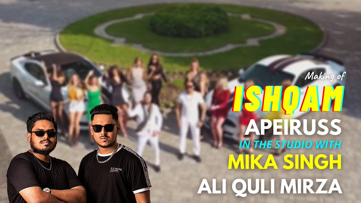 Apeiruss's tweet photo. ISHQAM crossed 32+ million views on YouTube. Watch our studio session with Mika Singh &amp; Ali Quli Mirza.

https://t.co/RZLQdBIRwV

Music by @Apeiruss 

#Ishqam #Apeiruss #MikaSingh #AliQuliMirza 
#Ishqamdilbardidina https://t.co/FxSEnxKRol