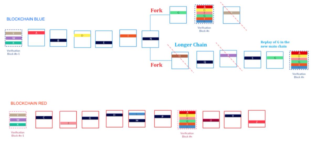 13/ If the application commits a block to the wrong side of a fork and that particular fork is not accepted as part of the consensus mechanism, the Verification Block can detect and prompt the application to take action.