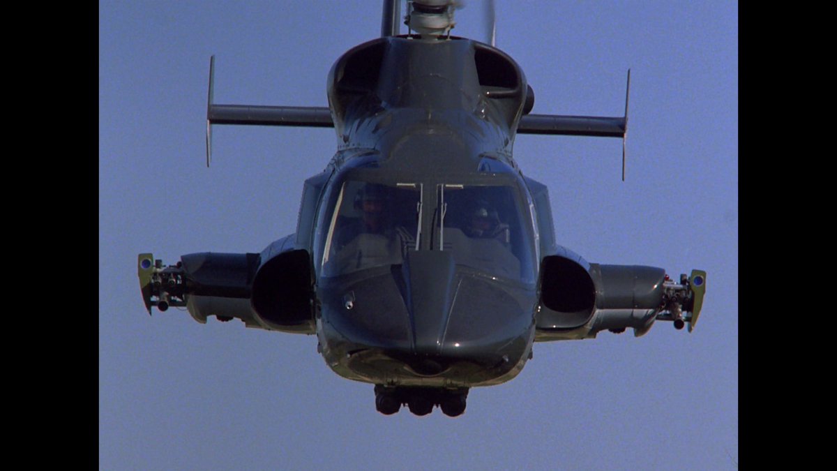 Next:‘Airwolf’Mid-80s was a time for ‘vigilante-justice-in-every-vehicle-possible’, in the skies it was a straight fight between Blue Thunder and Airwolf. Blue thunder had a minigun, but airwolf had two mounted gun and belly cannons, plus a better cast and music - no contest.