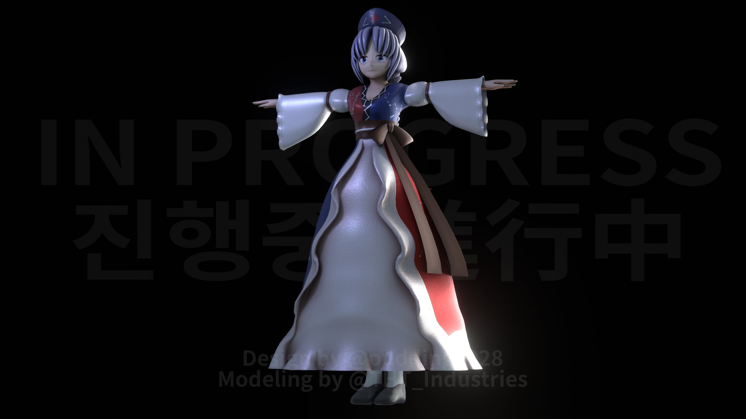 Traymation Eirin Yagokoro 八意永琳 This Model Will Be Used In The Inorai S Pv Modeling By Tht Industries Design By Pudding 028 T Co 3jkp1frtye