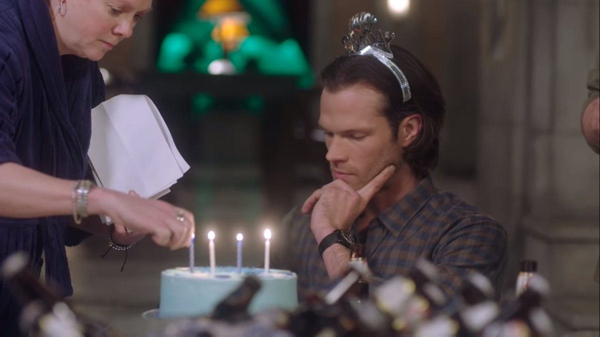 MY BOY SAMMY GETTING A BIRTHDAY SCENE IN THE UPCOMING FAIRY HOLIDAY EPISODEIT'S WHAT HE DESERVES THIS RAY OF PURE SUNSHINE #SPNSpoilers