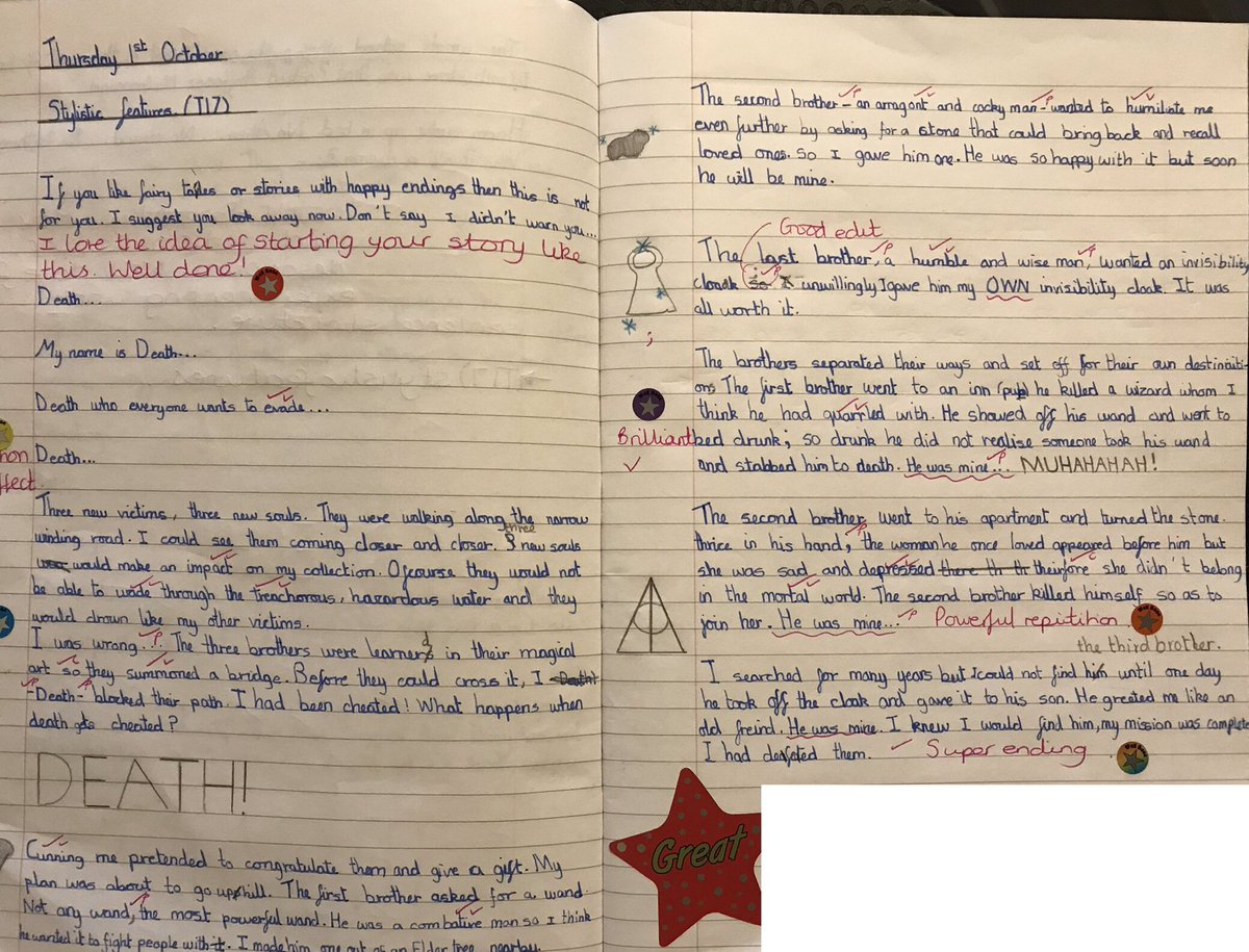 MissHitchlock's tweet image. Another amazing big write from 6H. Picking my Twitter authors of the week is becoming a bit of challenge!  @LeverEdgePri  #thethreebrothers #harrypotterinspired #everyoneisanauthor