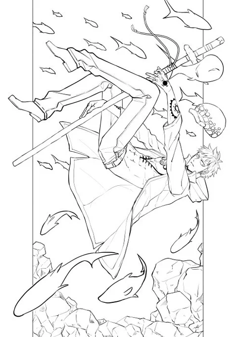 線画交換&amp;下絵交換でお預けした絵たち
自分で言うけど私の線画まじでぬり絵向きじゃないか??
ちなみにこれはカラー用の線画のつもり(モノクロ用の場合はもう少し線の強弱とメリハリ意識する)
三枚目の下絵は「私これペン入れんの面倒だな」と思いながら預けたんで申し訳なかった 