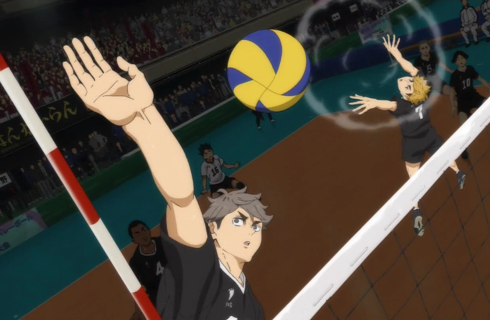 アニメマンガ名探偵すやまたくじ Auf Twitter ハイキュー To The Top 14話 最強の挑戦者 Vs バレーボールの挑戦者 巧み過ぎて見てるこっちの方もイライラする 音と動きが付いたら 宮兄弟と稲荷崎高校の応援がさらに凶悪っす そして そんな窮地を救う姐御