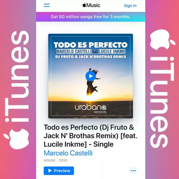 💫TODO ES PERFECTO💫
El nuevo Remix de DJ Fruto &amp; Jack N' Brothas - Marcelo Castelli Ft. Lucile Inkme📀 llega a <a href="/iTunes/">iTunes</a> Store
🔝💯🎛️🎚️🔊🔥😎✌️

📲YA está disponible, adquiere tu copia aquí 👇

music.apple.com/us/album/todo-…

#urabanarecords #jacknbrothas #iTunes