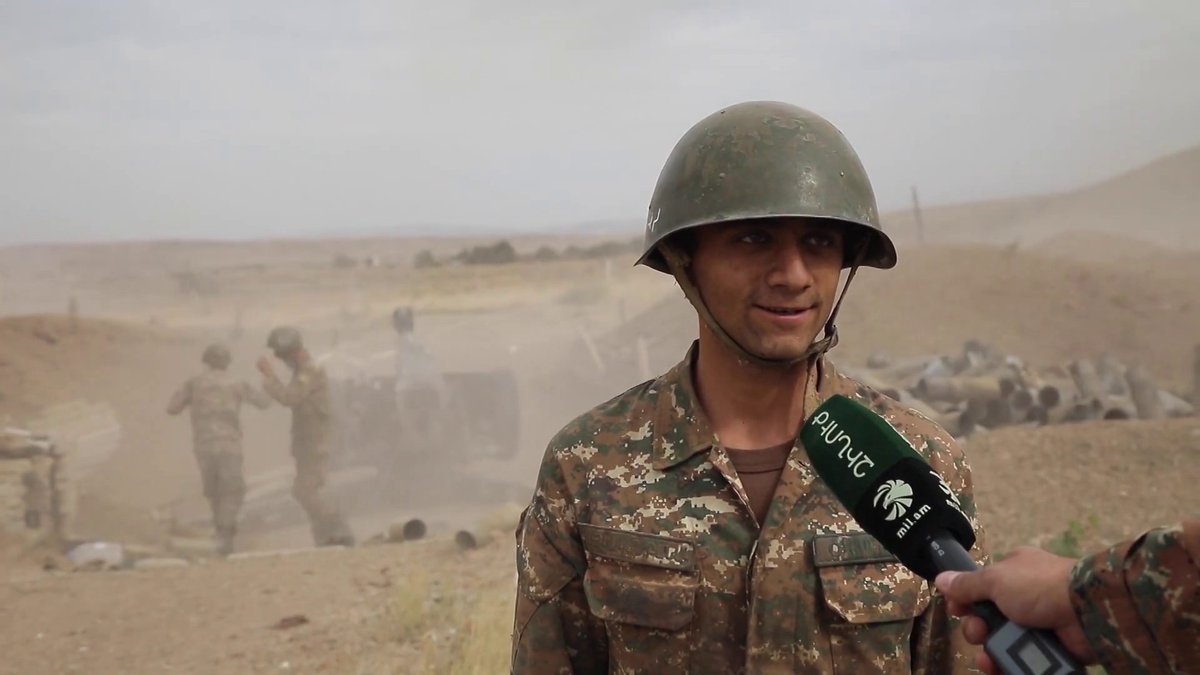 ArmPublicTV's tweet photo. Exclusive report of "Zinuzh Media" from #Artsakh frontline.

#ArtsakhStrong ✊ https://t.co/vRmRgDf5Jp https://t.co/uoEDcfJPBQ