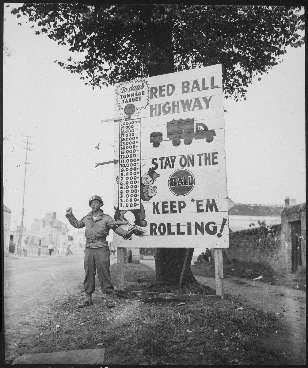 2 of 24:Towards the end of World War II, both sides experienced challenges supplying the forces. In fact, Operation Market Garden was partly driven by the dire resupply issues the Allies were facing.