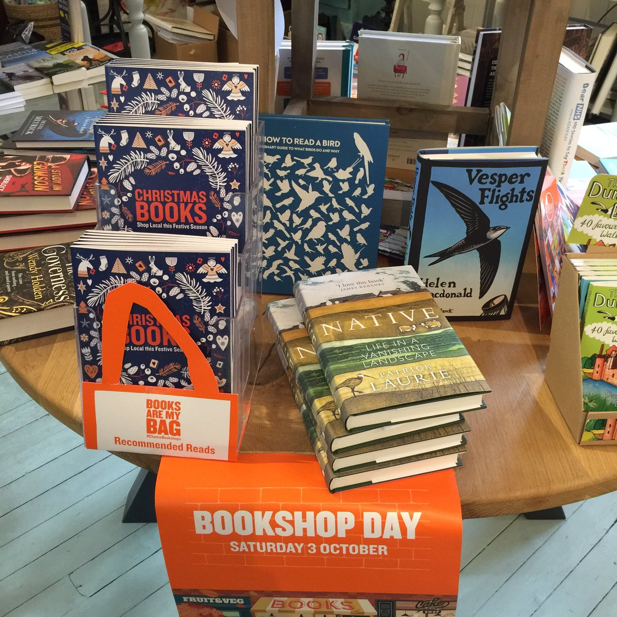 #BookshopDay is go. Including the launch of the Christmas Catalogue and more. <a href="/booksaremybag/">Books Are My Bag</a> <a href="/BirlinnBooks/">birlinnbooks</a> #native