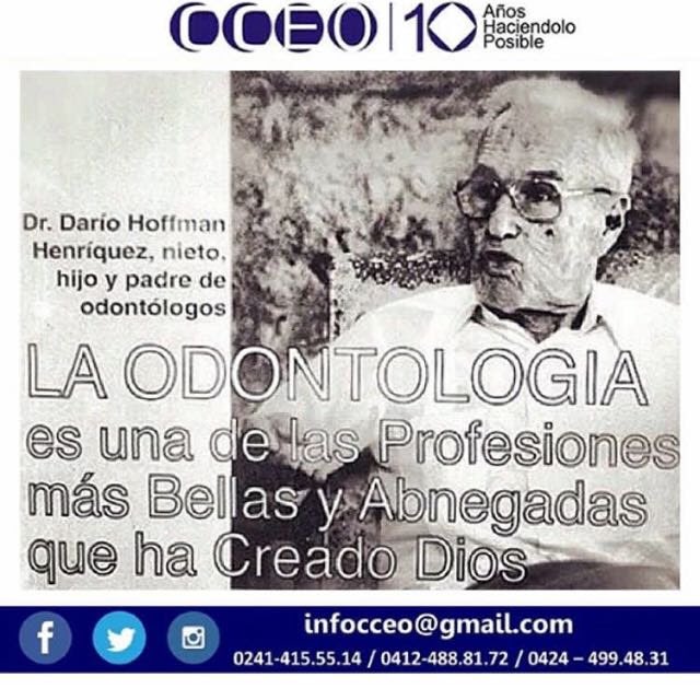 ottohoffmann's tweet photo. HONOR A QUIEN HONOR MERECE!!!
Feliz día del Odontólogo 🙏🏻 https://t.co/jf6B7lVy90