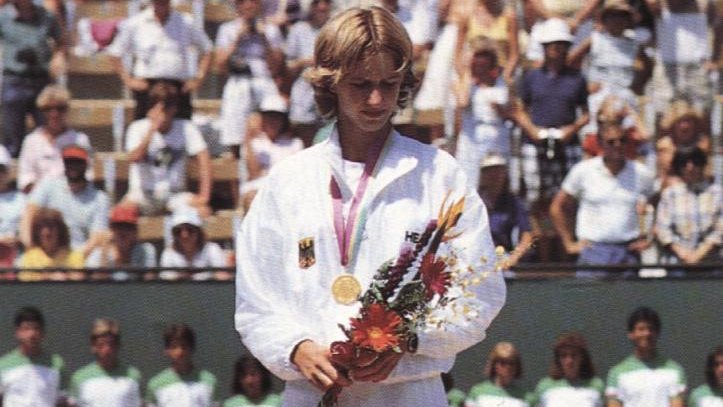 #72In 1984, as a 15 year old, Steffi Graf won the women's singles in Tennis in what was a demonstration event for players under the age of 214 years later, in Seoul, she won gold again, thus becoming the only athlete to win the event in competitive & demonstration categories
