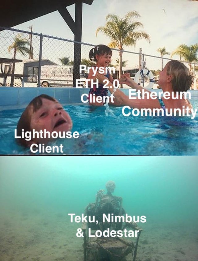 EthereumMemes's tweet image. #Eth2 #ClientDiversity
