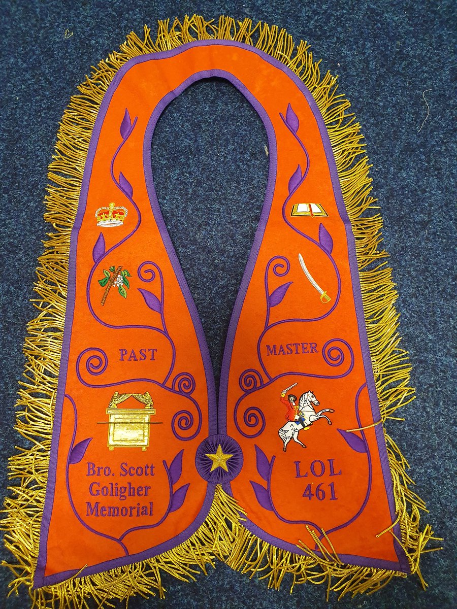 VSLRegalia's tweet photo. Embroidered collarettes made to order (made inhouse and finished locally) Product of Scotland https://t.co/jjzYvVocjm