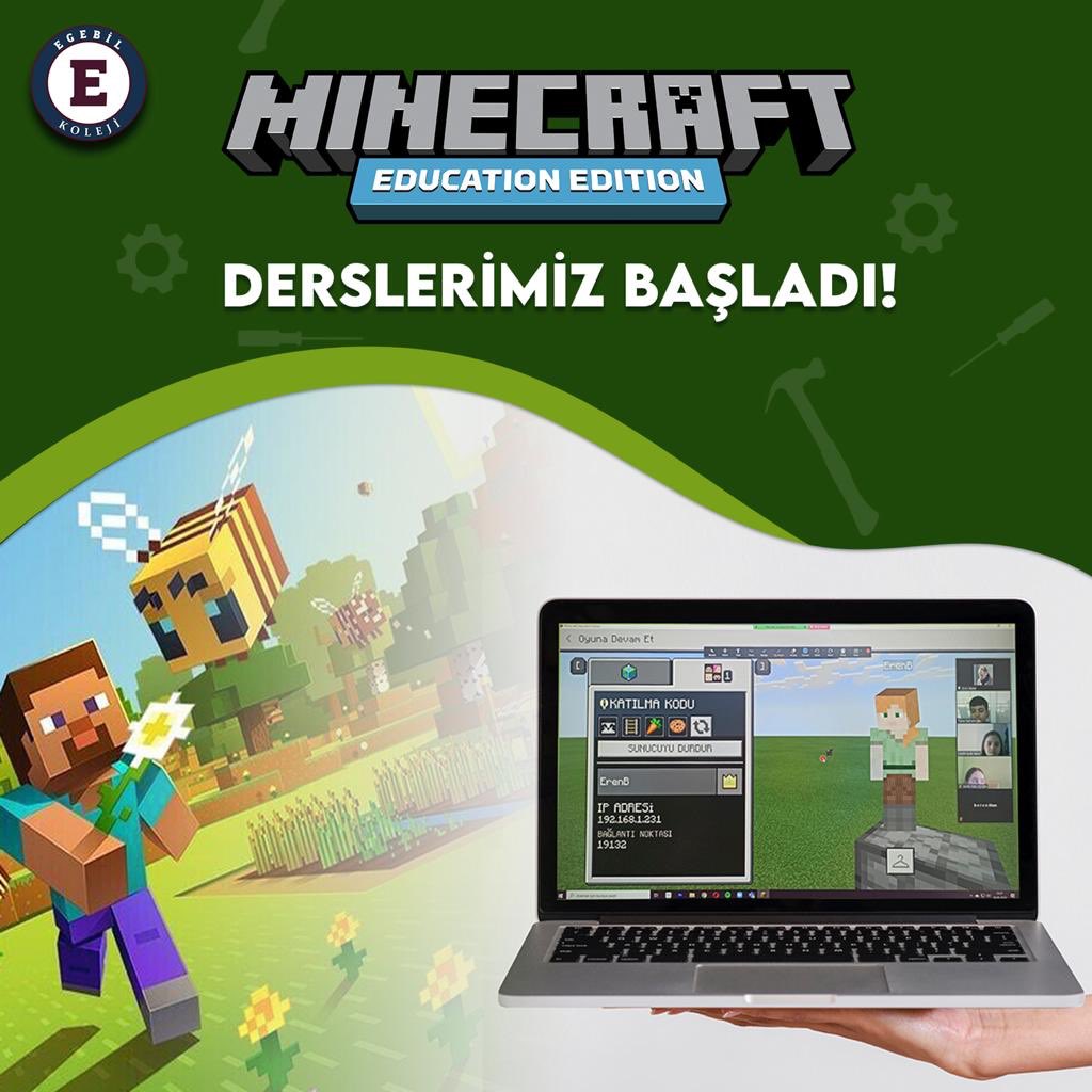 egebilkolejleri's tweet photo. Minecraft derslerimiz başladı!
Öğrencilerimize analitik düşünme becerileri, yaratıcılık, iş birliği ve problem çözme becerisini hayal gücüne dayalı olarak sunan açık dünya oyununa EGEBİL’de başladık.
#Minecraft #Yaratıcılık #Beceri #TakımOyunu #EgebilEgitim #Egebil https://t.co/II5XythMJz