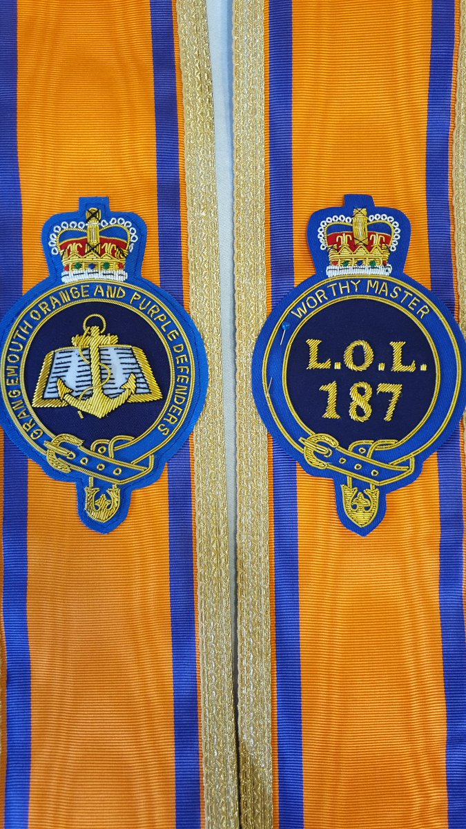 VSLRegalia's tweet photo. Embroidered collarettes made to order (made inhouse and finished locally) Product of Scotland https://t.co/jjzYvVocjm