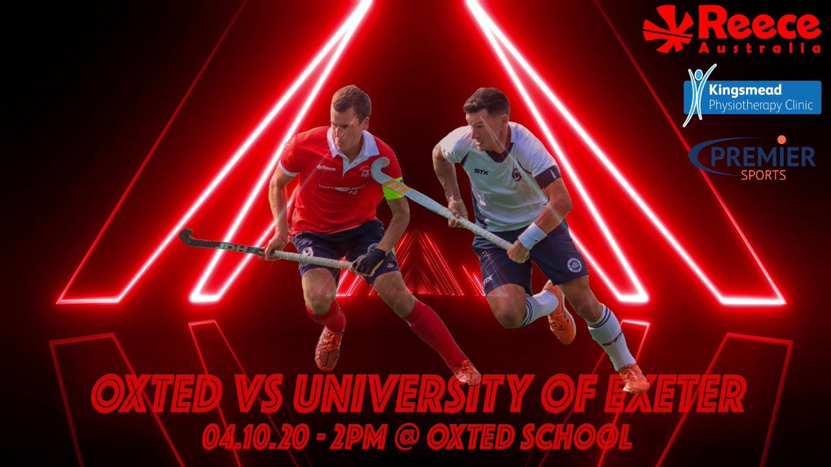 Tomorrow: Premier League Action! 
Oxted vs <a href="/ExeterUniHC/">Exeter University Hockey Club</a> 
04.10.20 - 2PM at Oxted School