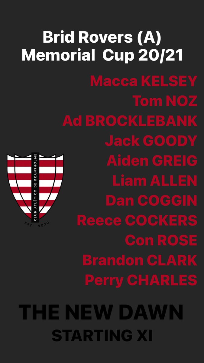 Gaffer makes 5 changes from last weeks starting XI to travel to Brid Rovers today in the cup. #thenewdawn 🇾🇪