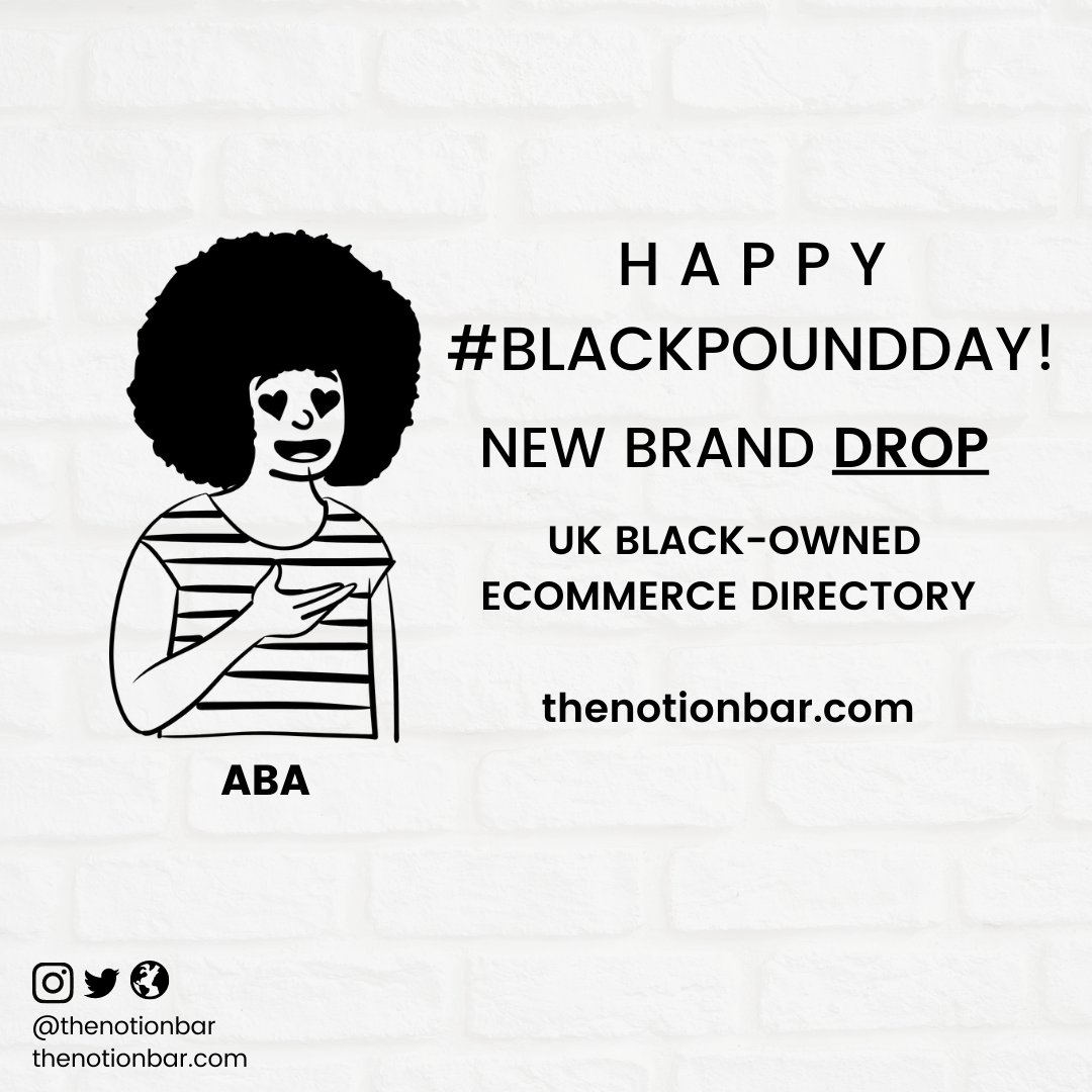 New in <a href="/thenotionbar/">the notion bar</a> 240+ #UKBlackOwned brand directory🥂

@TheBajanDoll
<a href="/LikeItOnTopSkin/">Like It On Top Natural Skincare</a>
<a href="/AyaAromas/">AYA AROMAS</a>
<a href="/YFitwear/">YFitwear</a>
@NaturallyTribal
<a href="/kettleboobs/">Kettleboobs</a>
<a href="/Just_Geen/">Your Fitness 🔌</a>
<a href="/drinkfud/">Füd Vitamin Energy (Formally Brain Füd)</a>
<a href="/CNDdrinks/">CNDdrinks</a>
<a href="/SagalJamaskin/">Sagal Jama</a>

link.thenotionbar.com/ukblackecommer…

Share/send your submissions!
#BlackPoundDay  #Ecommerce #Notion