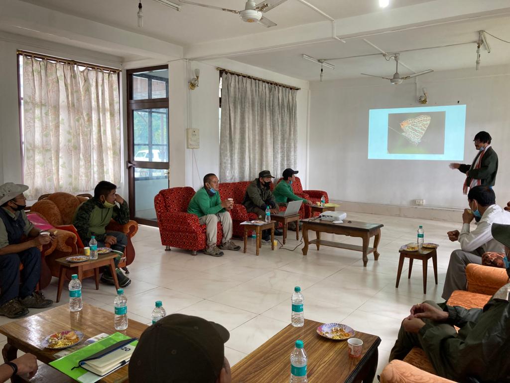 The 7th ZiroButterflyMeet is open now. 
For the inauguration program at #Ziro we had BHNS scientist, Sh. Monsoon Gogoi as a guest speaker, who gave a brief presentation on scope of butterfly based thematic #ecotourism. 
#northeastIndia #Arunachaltourism #butterflywalk #zirovalley