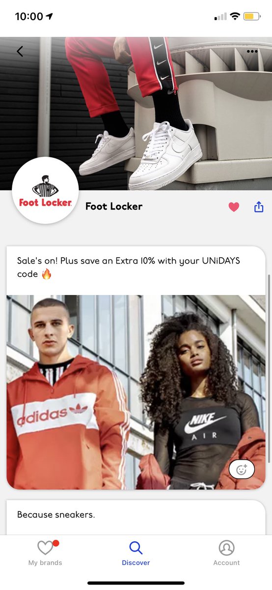 foot locker unidays