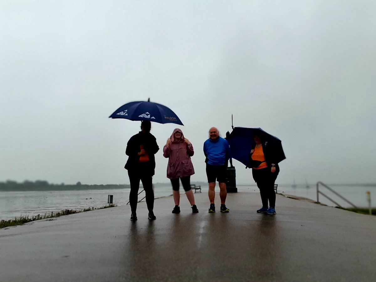#parktoberfest day3, #(not)parkrun, #freedomrun and a very happy anniversary <a href="/parkrunUK/">parkrun UK</a> BUT clearly the #weatherfairies were furloughed today for my <a href="/Maldonparkrun/">Maldon Prom parkrun</a> flexible start with <a href="/ElaineVaughan1/">Elaine Vaughan</a> @EmTheEmmaphant #loveparkrun