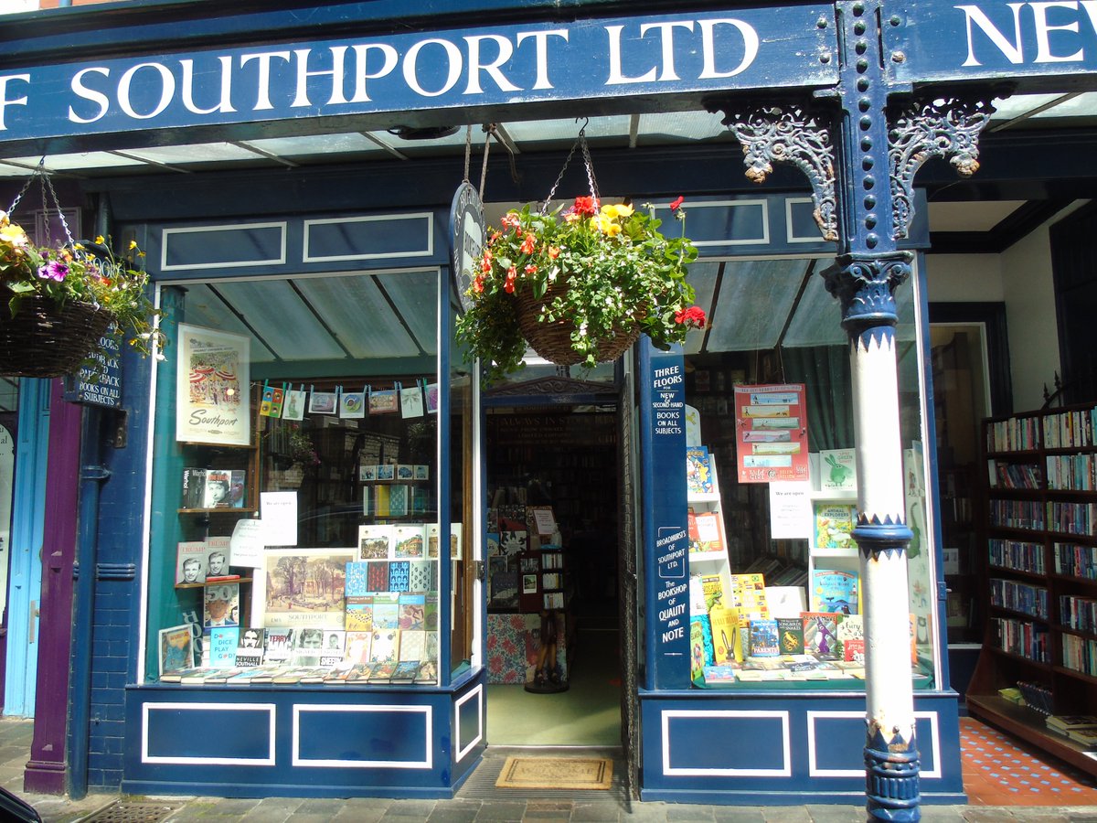  We thought on  #BookshopDay that we would put together a virtual tour around our  #bookshop, for those who haven't visited us before (or recently).This is our front on Market St in  #Southport, where the bookshop has been for a century now.