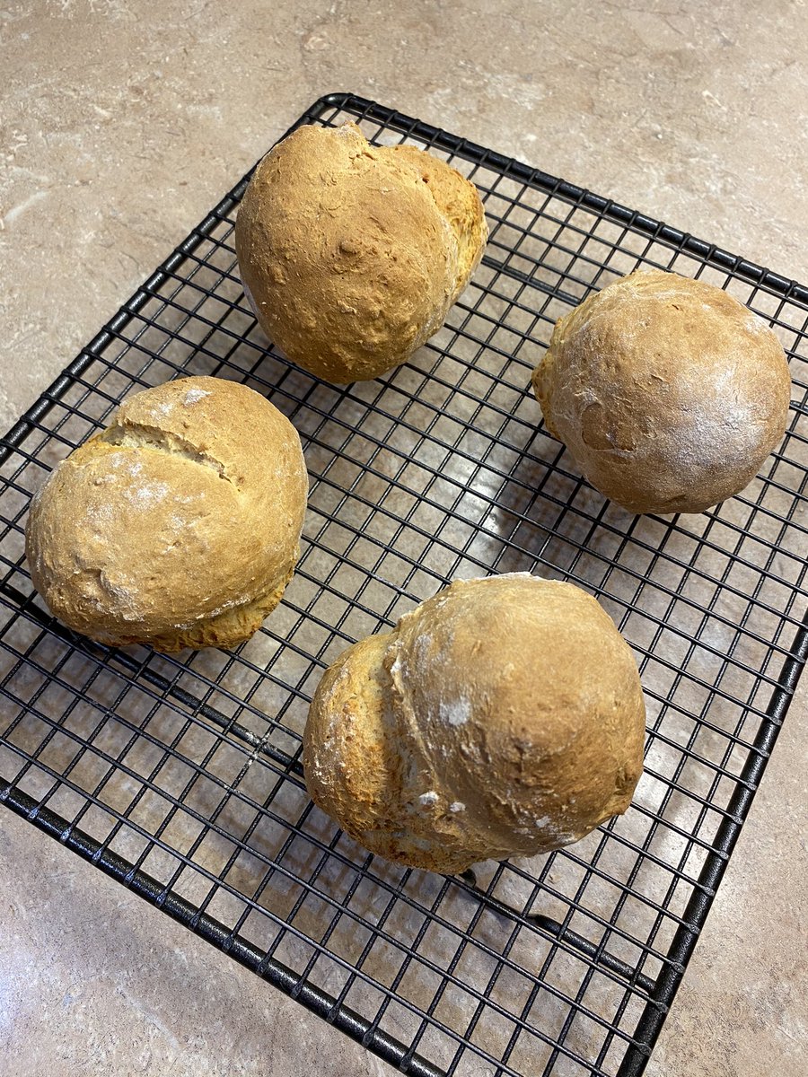 Vegan soda bread buns made coconut yogurt.